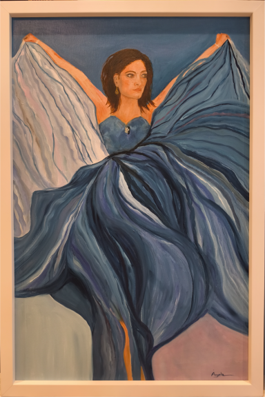 La Mujer Griega, óleo sobre lienzo, Ángela Navarro