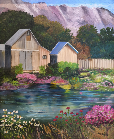 Villa Preciosa, óleo sobre lienzo, Ángela Navarro