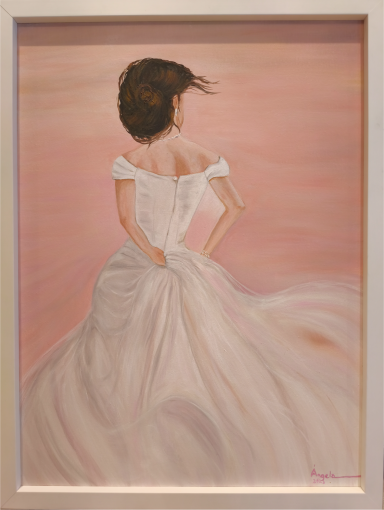 la Novia, óleo sobre lienzo, Ángela Navarro