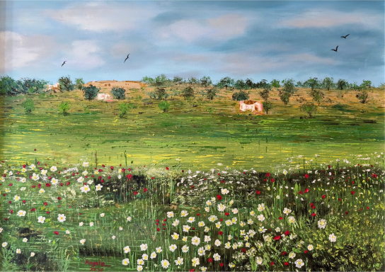Castilla La Mancha - Óleo sobre lienzo, Ángela Navarro