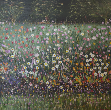 Campos de Alborea, óleo sobre lienzo, Ángela Navarro
